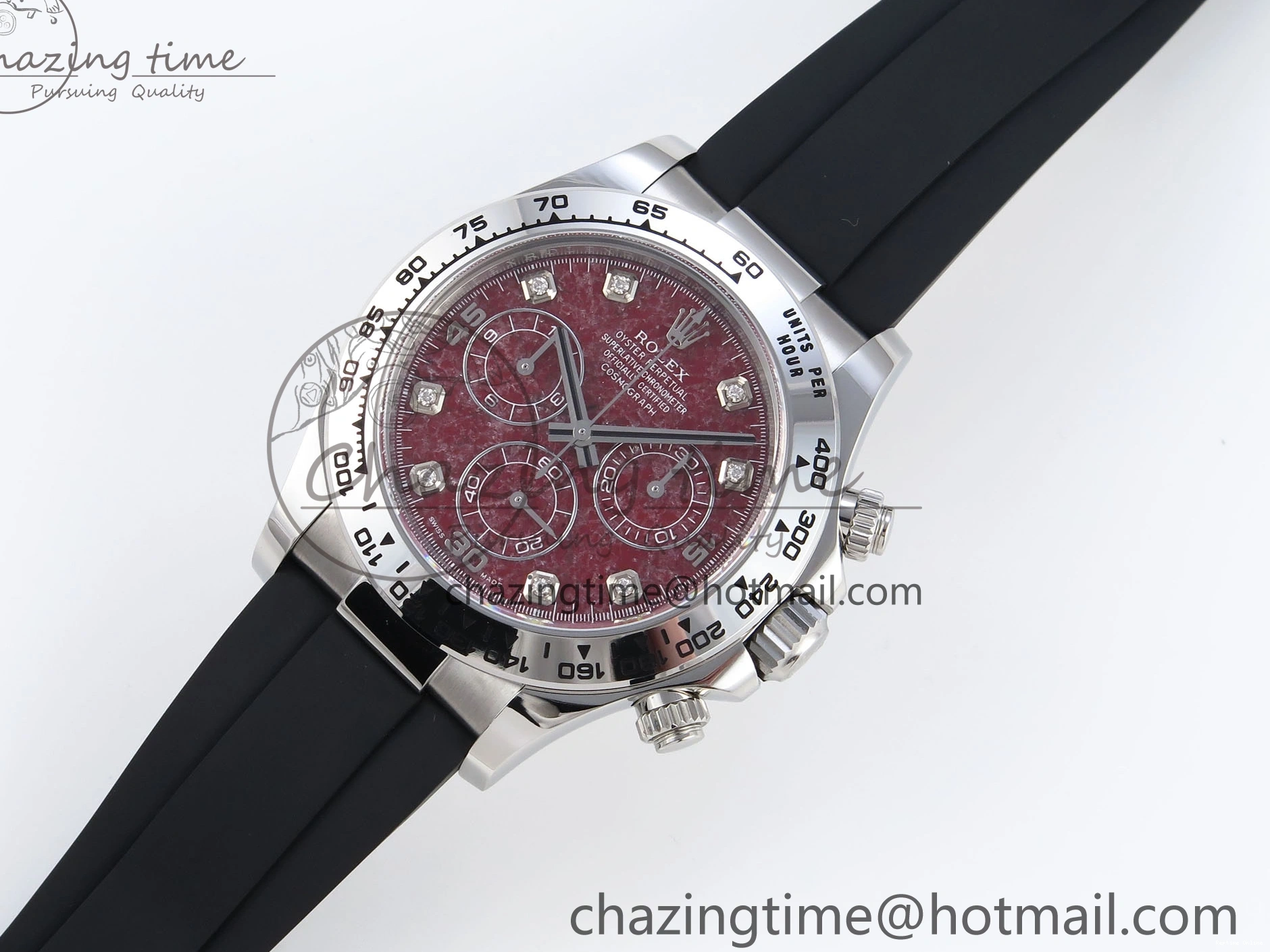 0225 SunProtective Daytona 116519 Clean 1:1 Best Edition 904L SS Case and Bracelet Red Sodalite Dial on Oysterflex SA4130 V 1852